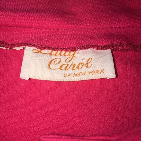 Vintage Lucy Carol Pink Secretary  Bow  Dress 8/10 - Picture 7 of 13